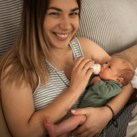 baby and mother